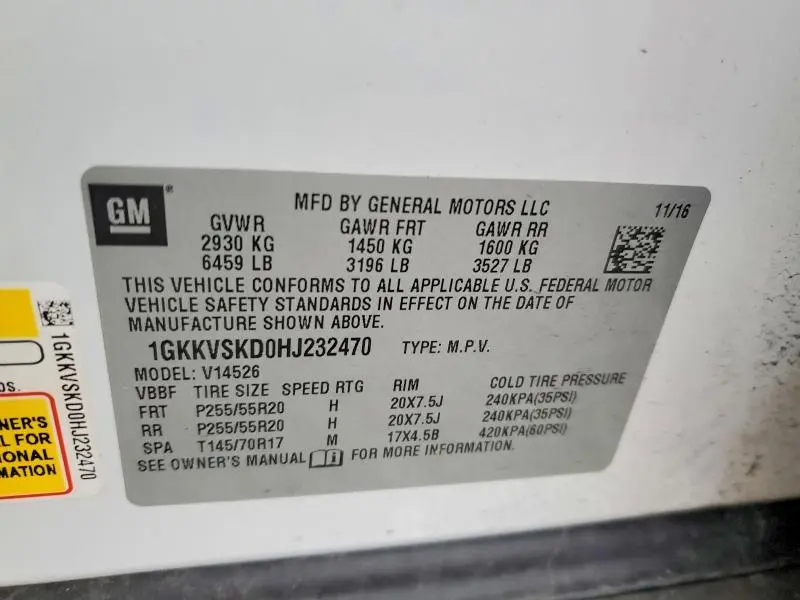 2017 GMC ACADIA LIMITED SLT-2  