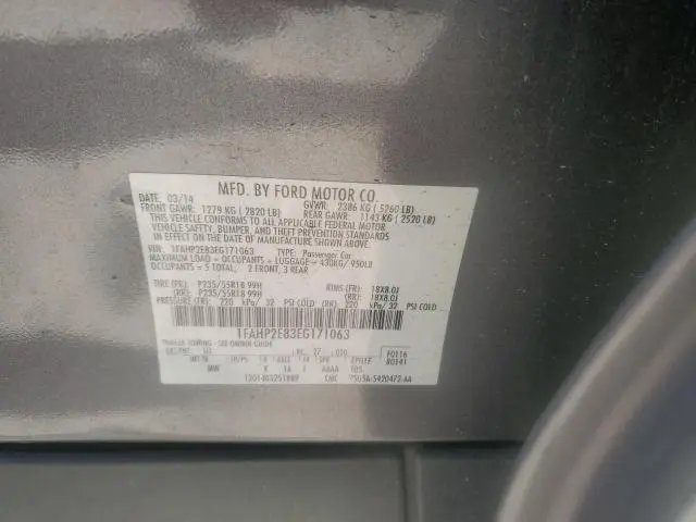 2014 FORD TAURUS SEL  