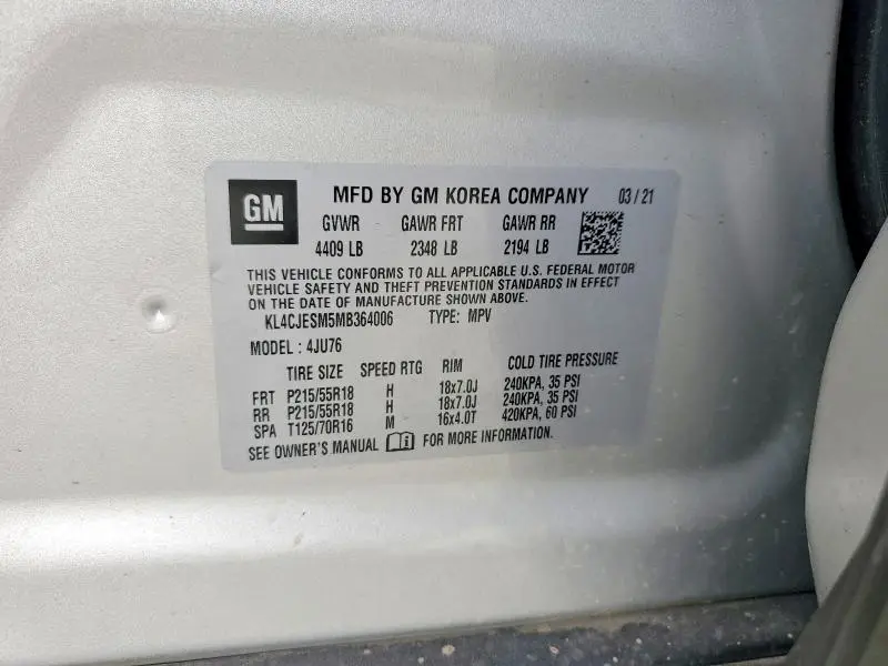 2021 BUICK ENCORE PREFERRED  