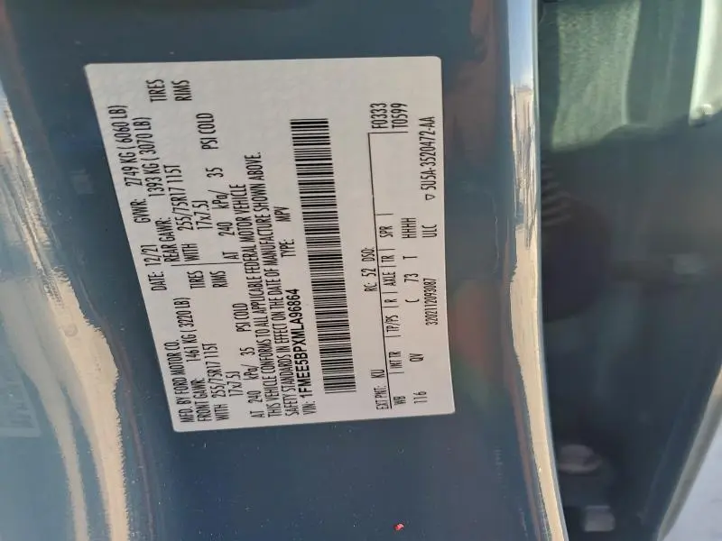 2021 FORD BRONCO BASE  