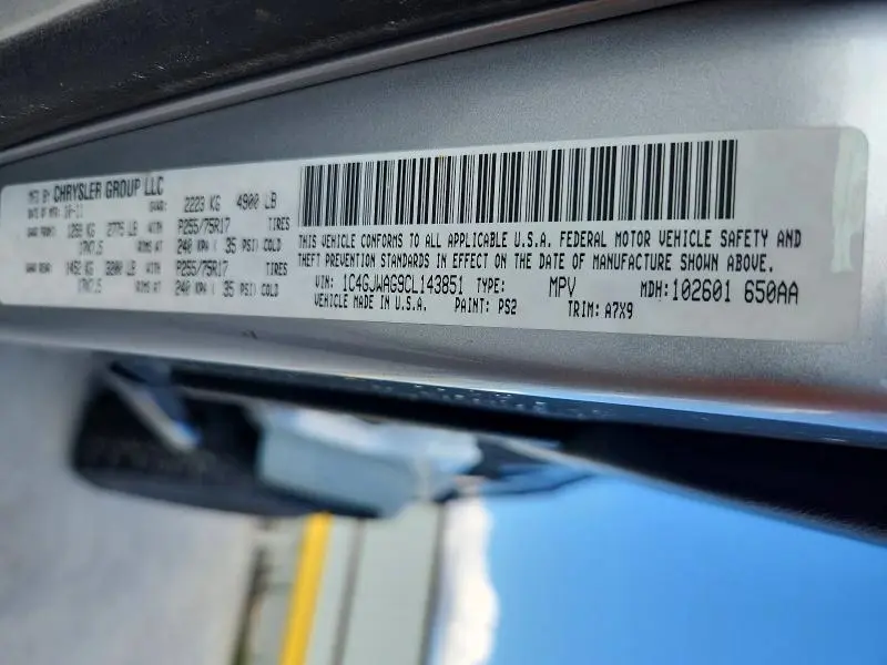 2012 JEEP WRANGLER SPORT  