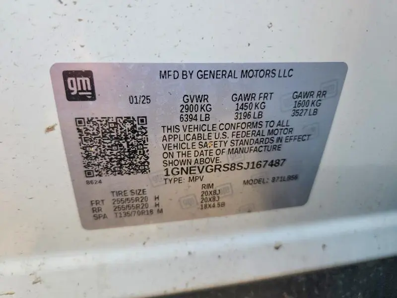 2025 CHEVROLET TRAVERSE LT  