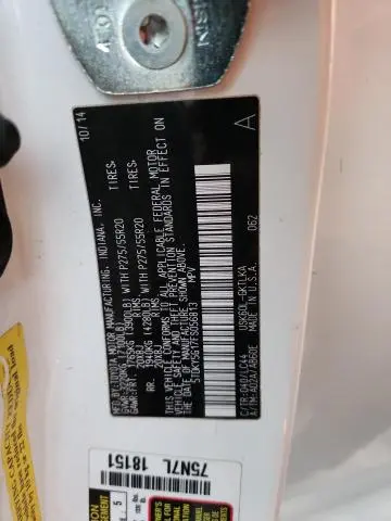 2015 TOYOTA SEQUOIA LIMITED  