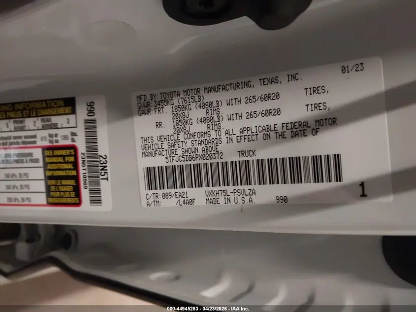 2023 TOYOTA TUNDRA HYBRID LIMITED
