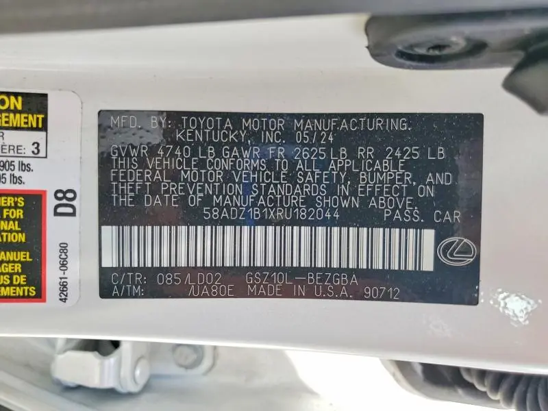 2024 LEXUS ES 350 BASE  