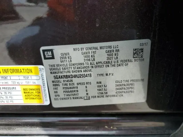 2017 BUICK ENCLAVE 