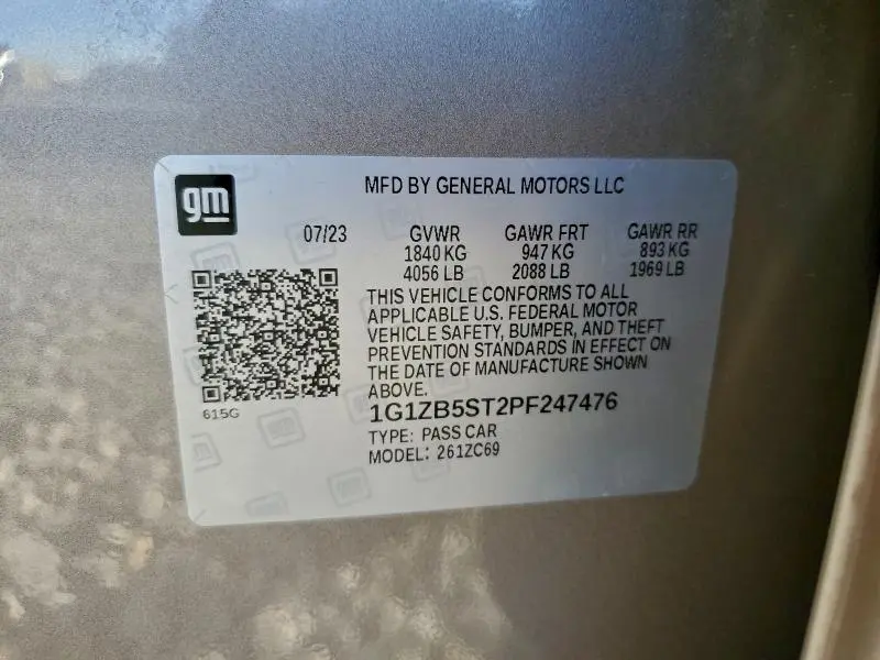 2023 CHEVROLET MALIBU LS  