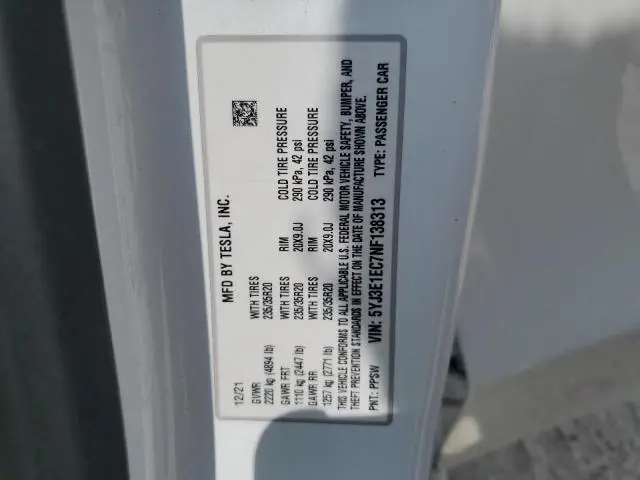 2022 TESLA MODEL 3 