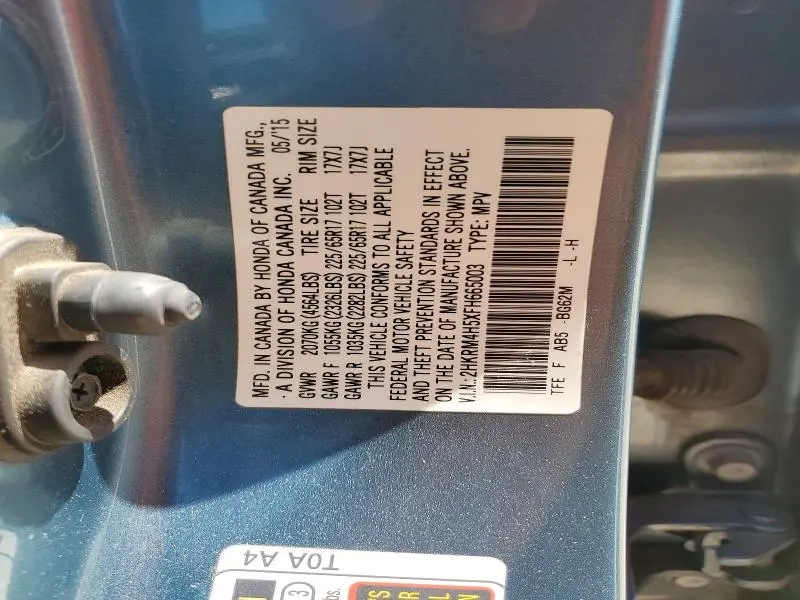 2015 HONDA CR-V EX  