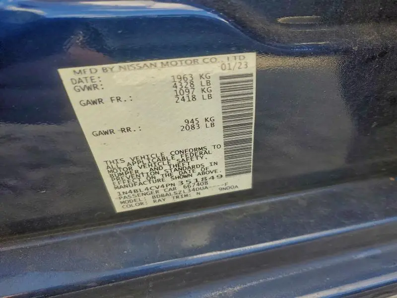 2023 NISSAN ALTIMA SR  