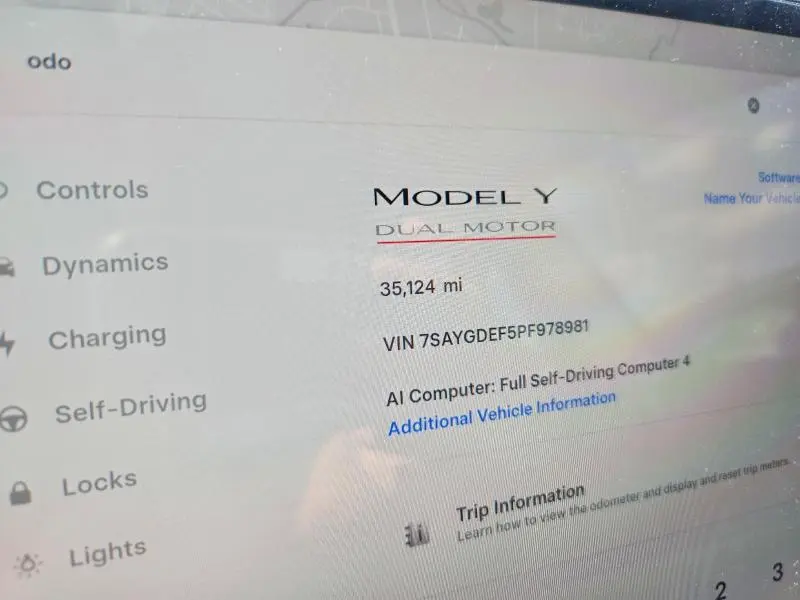 2023 TESLA MODEL Y   