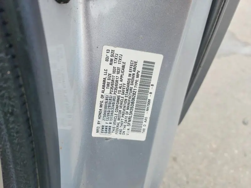 2013 HONDA ODYSSEY LX  