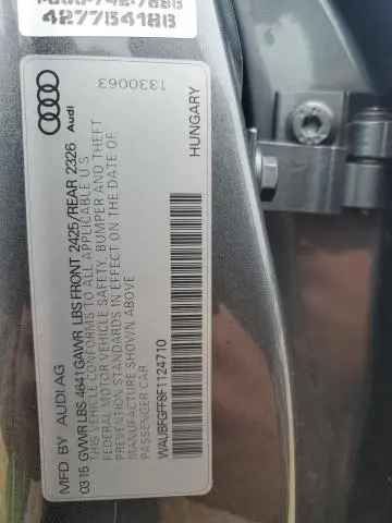 2015 AUDI S3 PREMIUM PLUS
