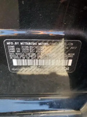 2018 MITSUBISHI MIRAGE G4 ES  
