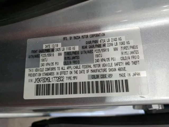 2020 MAZDA CX-5 GRAND TOURING  