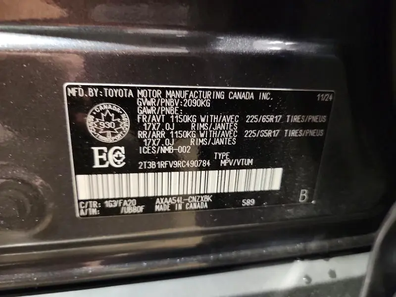 2024 TOYOTA RAV4 LE  