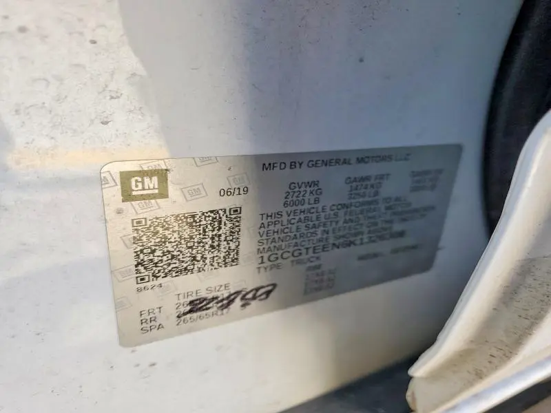 2019 CHEVROLET COLORADO ZR2  