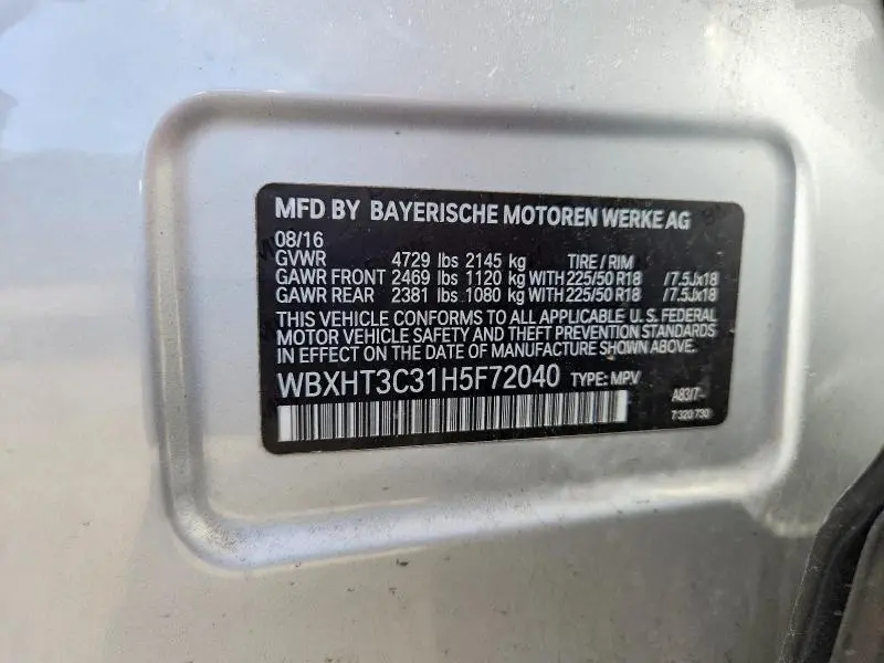 2017 BMW X1 XDRIVE28I  