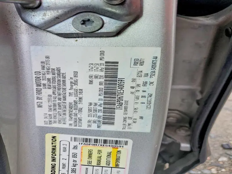 2014 FORD FUSION SE  