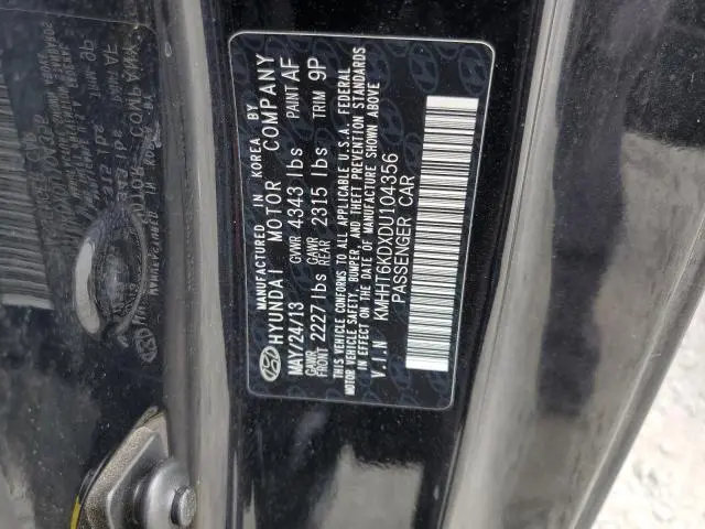 2013 HYUNDAI GENESIS COUPE 2.0T  