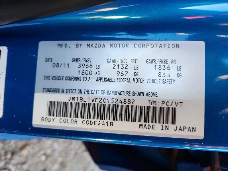2012 MAZDA 3 I  