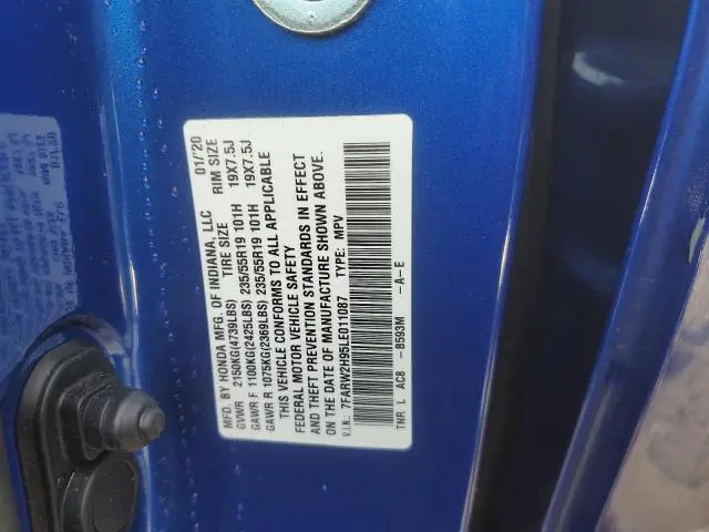 2020 HONDA CR-V TOURING  