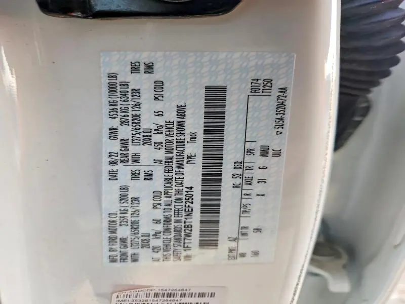 2022 FORD F250 SUPER DUTY  