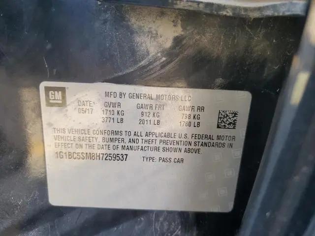 2017 CHEVROLET CRUZE LS  