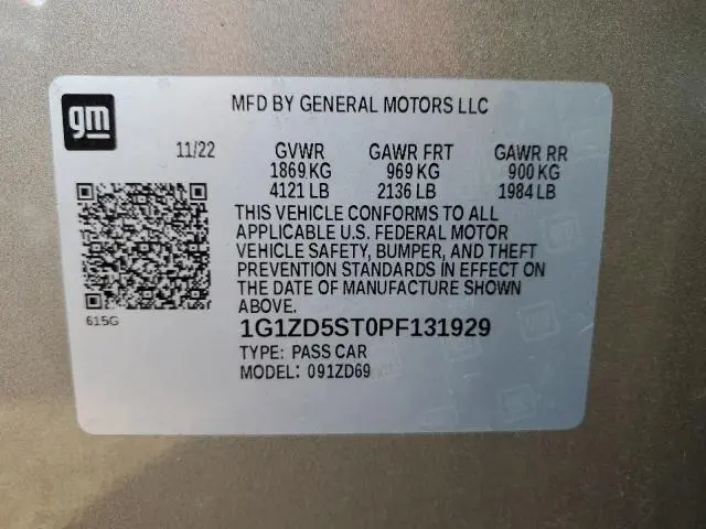 2023 CHEVROLET MALIBU LT  