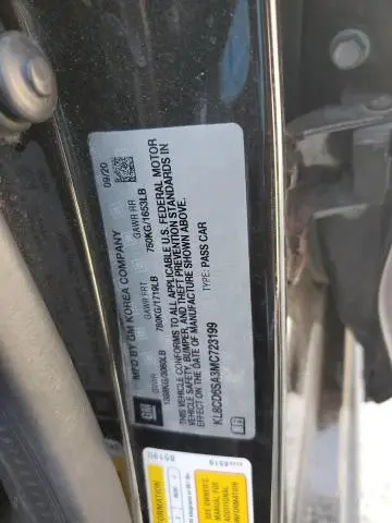 2021 CHEVROLET SPARK 1LT