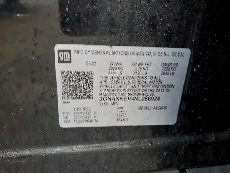 2022 CHEVROLET EQUINOX LT  