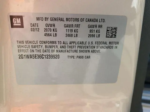 2012 CHEVROLET IMPALA LS