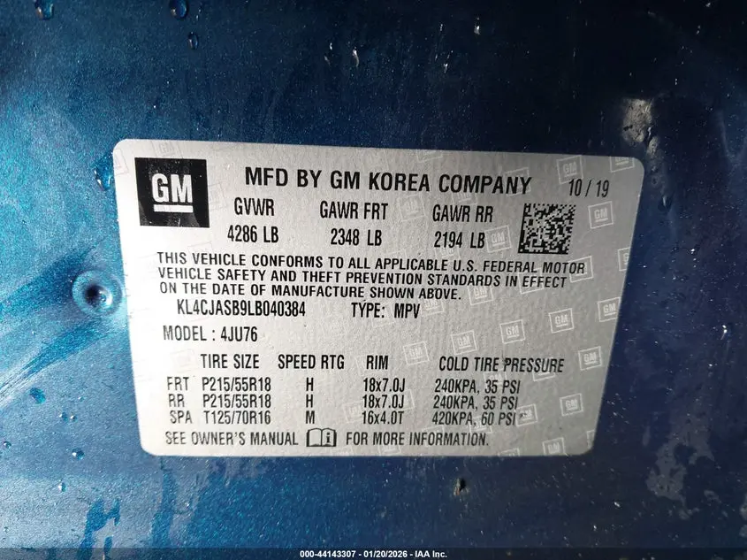 2020 BUICK ENCORE FWD PREFERRED