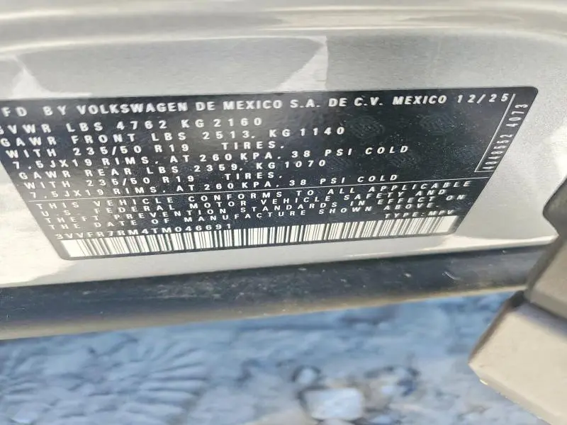 2026 VOLKSWAGEN TIGUAN SE  