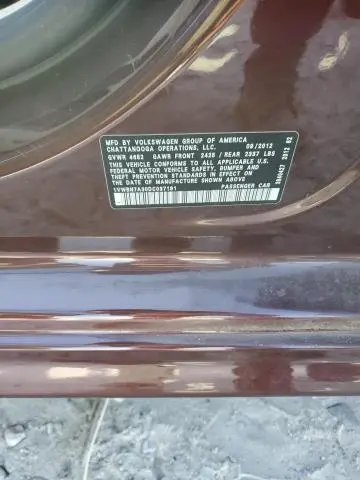 2013 VOLKSWAGEN PASSAT SE  