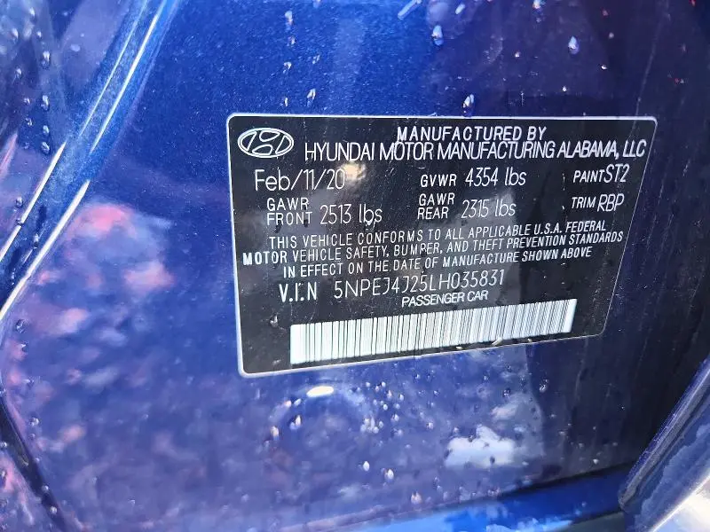 2020 HYUNDAI SONATA SEL PLUS  