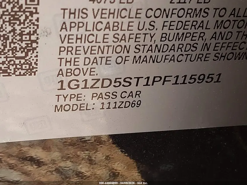 2023 CHEVROLET MALIBU FWD 1LT