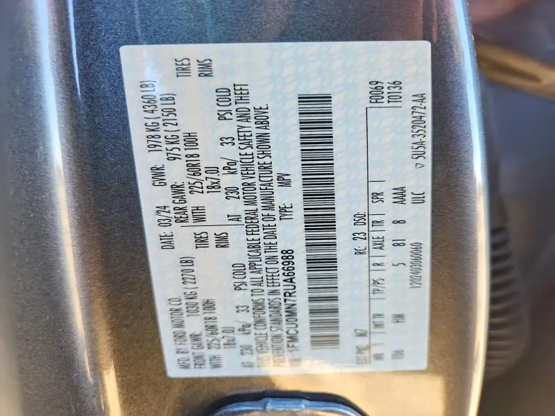 2024 FORD ESCAPE ST LINE  