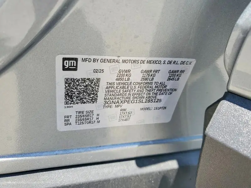 2025 CHEVROLET EQUINOX LT  