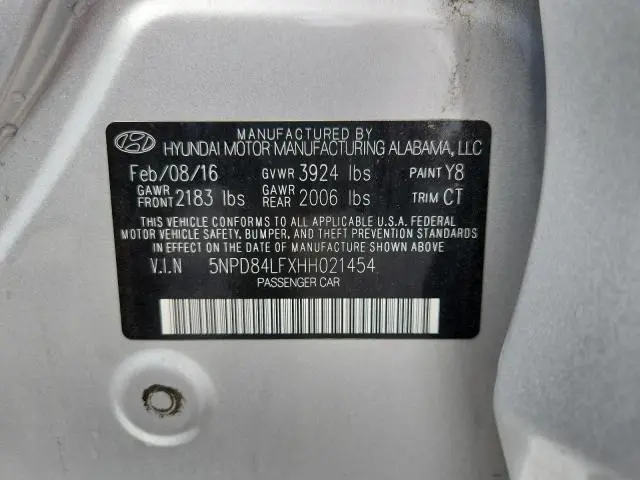 2017 HYUNDAI ELANTRA SE  