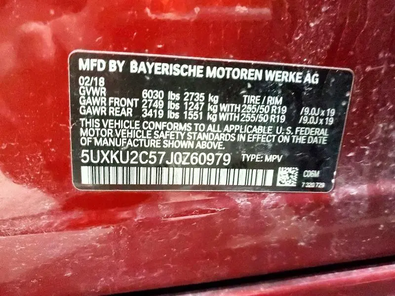 2018 BMW X6 XDRIVE35I  