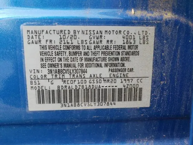 2020 NISSAN SENTRA SV  