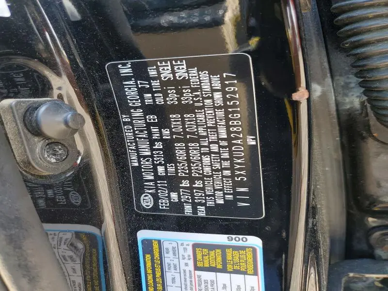 2011 KIA SORENTO EX  