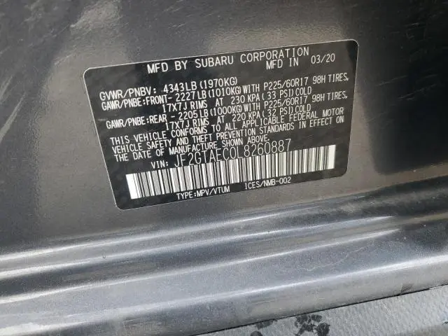 2020 SUBARU CROSSTREK PREMIUM