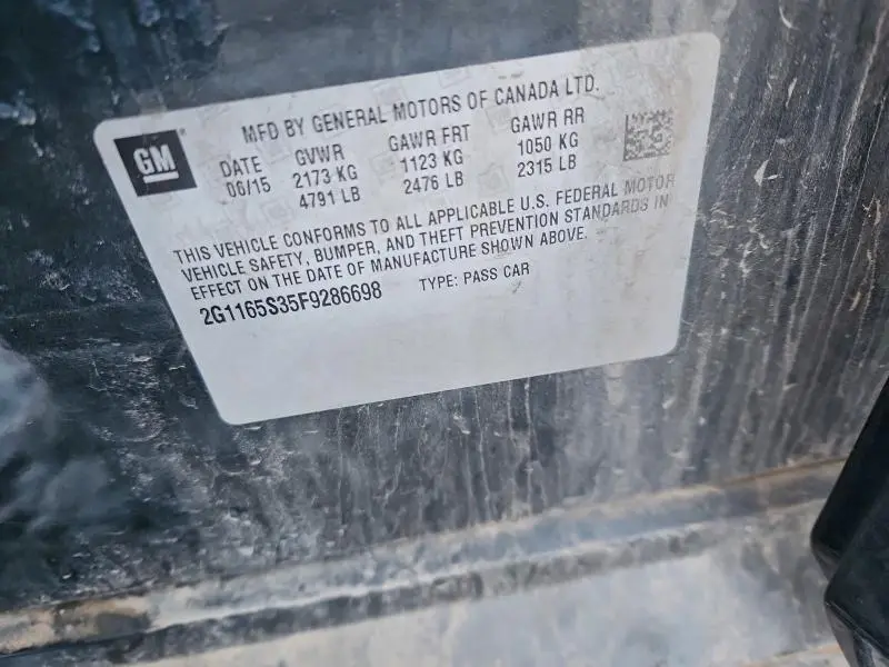 2015 CHEVROLET IMPALA LTZ  