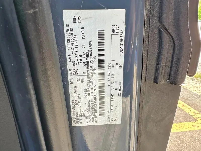2021 FORD TRANSIT T-250  