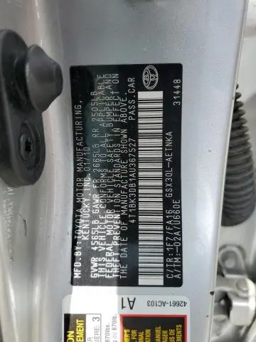 2010 TOYOTA AVALON XL  