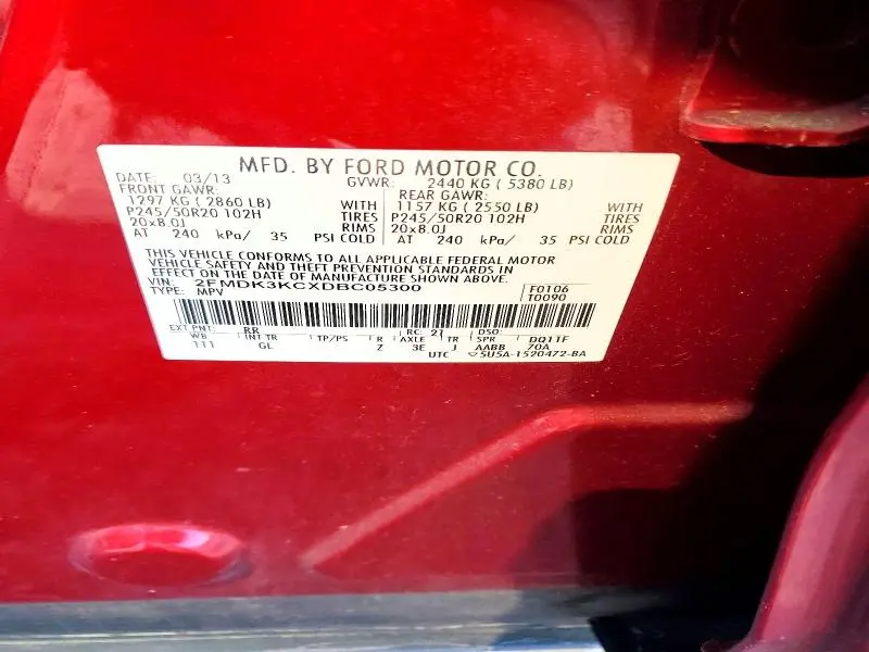 2013 FORD EDGE   