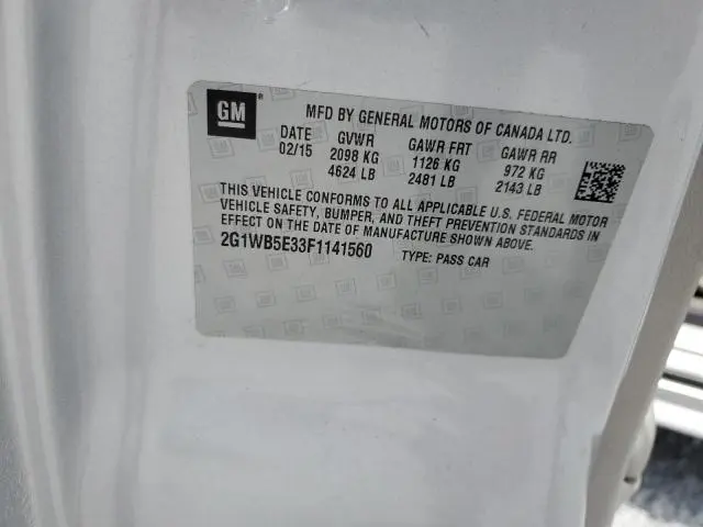 2015 CHEVROLET IMPALA LIMITED LT  