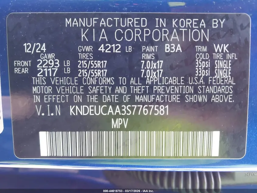 2025 KIA SELTOS S